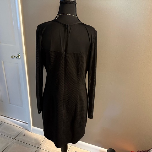Mesh long sleeve mini dress - Picture 2 of 9